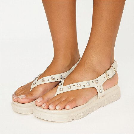 Sandália Papete Feminina Com Tachas - Vizzano