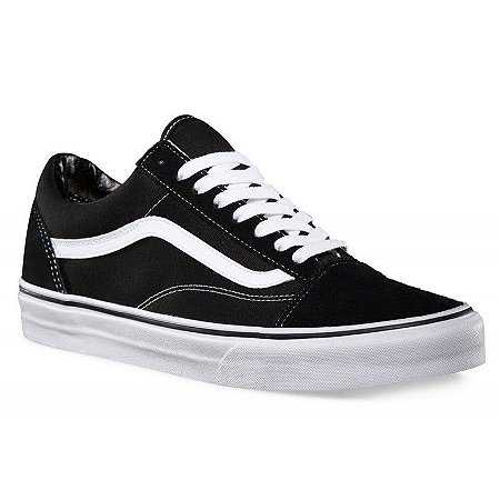 Tênis Vans Old Skool Feminino Preto e Branco - Derten