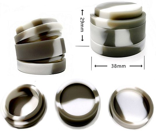 Oil Slick 9ml Redondo 2 Partes Silicone