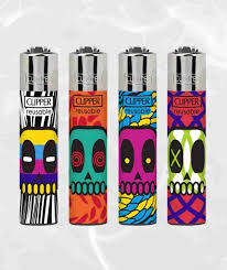 Isqueiro Mini - Clipper - Micro Skulls Life