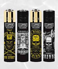 Isqueiro - Clipper - Driving Skull