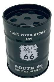 Cinzeiro - Tambor de Metal - Redondo Estampado - Rota 66