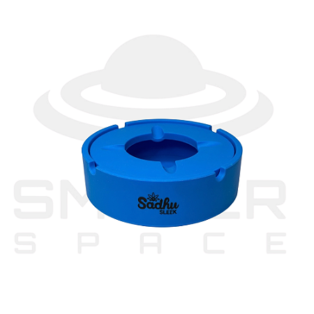 Cinzeiro Sadhu - Silicone - Pequeno C/ Apoiador - Azul