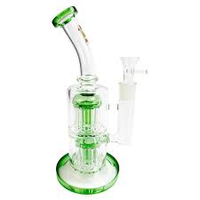 Bong de Vidro - Abduzido - Gold Line Grande Xtreme 2 Green