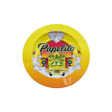 Cinzeiro de Metal - Papelito - Redondo Amarelo