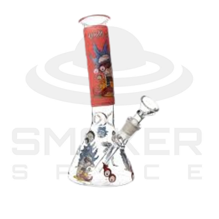 Bong De Vidro Rick and Morty - Estampa Vermelha