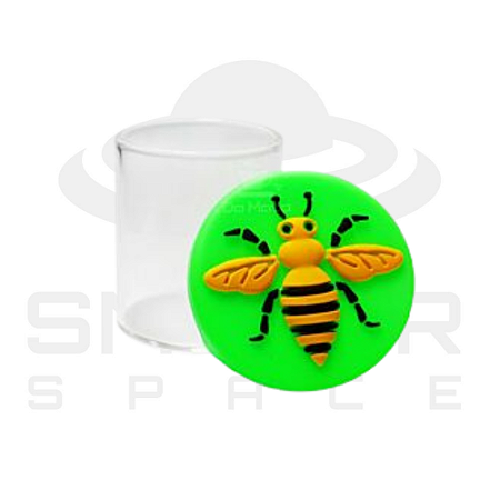 Container de Vidro - Tampa Silicone - Abelha