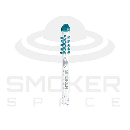 Piteira de Vidro - Smoker Space - Bolinha - Azul