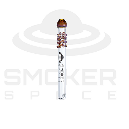 Piteira de Vidro - Smoker Space - Bolinha - Marrom
