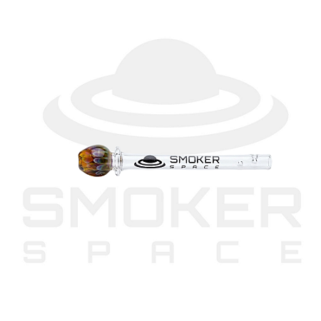 Piteira de Vidro - Smoker Space - Bolinha - Marrom