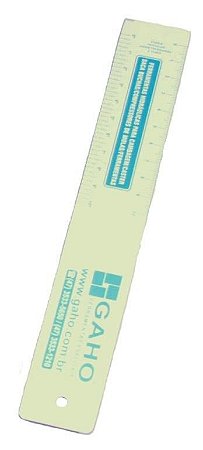 REGUA NUMERICA DE CAMBAGEM