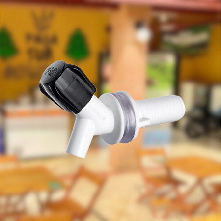 Torneira topo 5/8 plastico atóxico para fermentadores bico reto