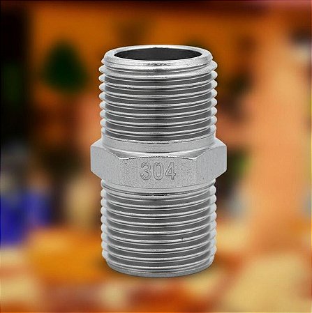 Niple 1/2" BSP x 38mm sextavado