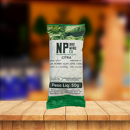 Lúpulo Citra NP - a.a 14,4% - Peso Liq:50G