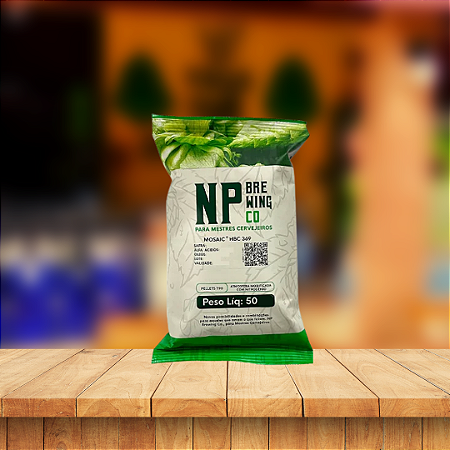 Lúpulo Mosaic NP - a.a 13% - Peso Liq:50G