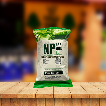 Lúpulo Hallertauer Mittelfruher NP - a.a 3,7% - Peso Liq:50G
