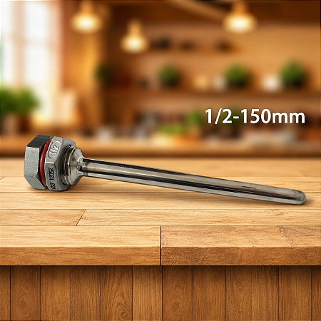 Kit Poço Termometrico Inox 1/2 BSP - 150mm