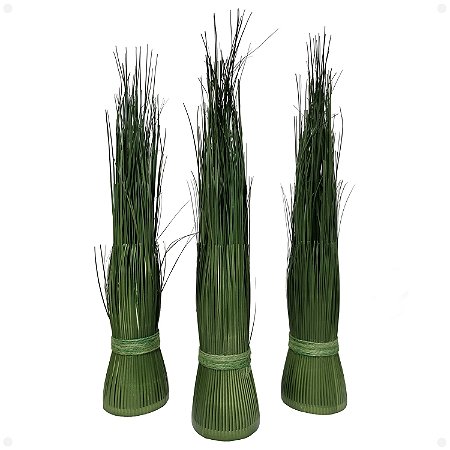 Buquê de Capim Verde Artificial 50CM