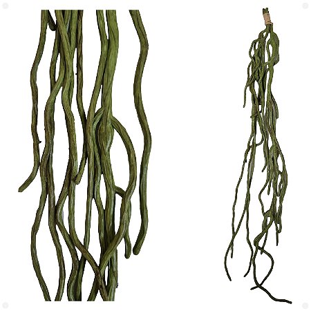 Raiz de Orquidea Artificial Premium Kit Com 2 Verde