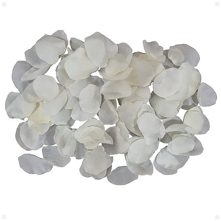 Pétalas De Rosas Brancas Artificiais Premium (500 Pétalas)
