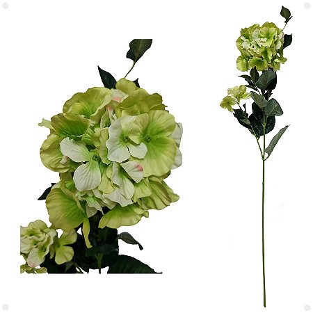 Galho de Hortensia Grande Artificial Premium 85CM