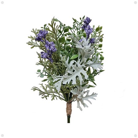 Buquê de Flores Silvestres Pequeno Artificial Premium KIT