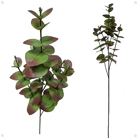 Galho de Eucalipto Folhas Artificial Premium 60CM