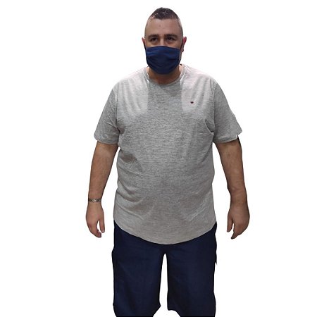 camiseta basica algodao com elastano