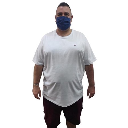 camiseta basica algodao com elastano