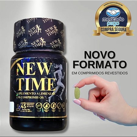 Suplemento New Time Original com Ação Termogênica - 45 Comprimidos Revestidos