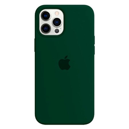 Capinha Silicone Case iPhone 12 Pro Max Logo Apple Interior Aveludado