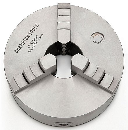 Placa de Torno 80mm com 3 Castanhas Universais Champion Tools 900.001