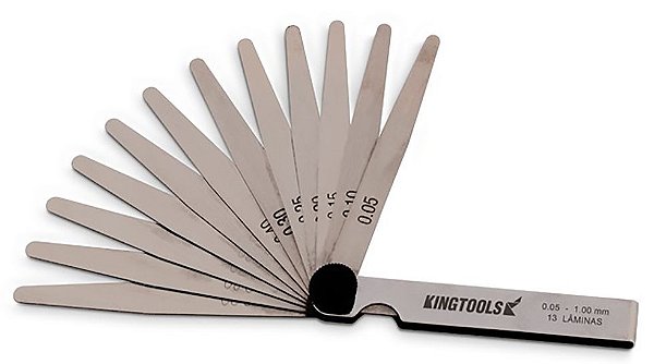 Jogo de Calibre de Folga com 13 Lâminas 0,05-1mm  Kingtools