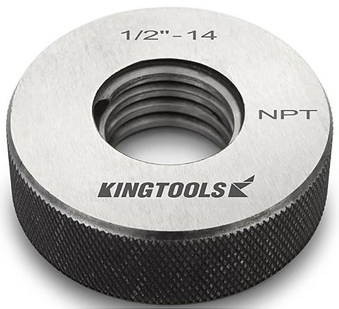 Calibrador de Rosca Tipo Anel Passa e Não Passa  3/4" NPT Kingtools