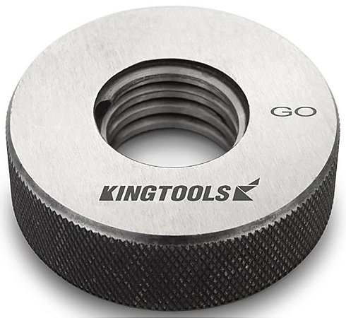 Calibrador de Rosca Tipo Anel Lado Passa Rosca Whitworth Grossa 1/4" BSW Código AP 1/4 BSW Kingtools