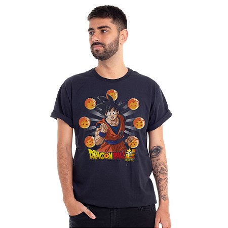 Camiseta Goku esferas do Dragão - Preta