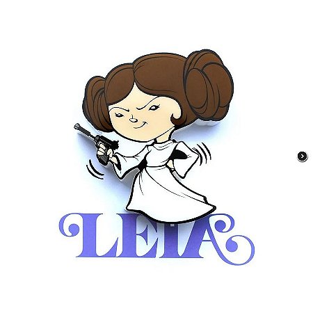 Mini Luminária 3D Light FX Star Wars Leia