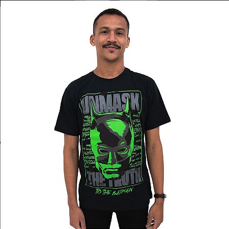 Camiseta The Batman Unmasck - Preta
