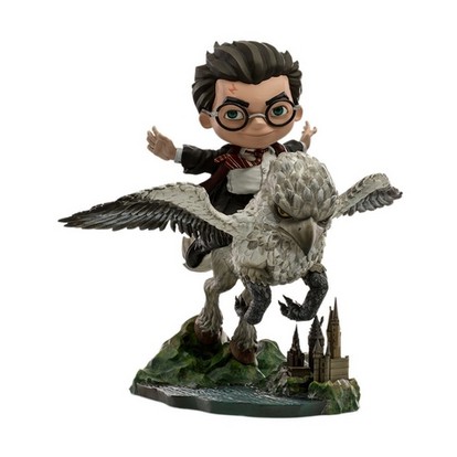 Estátua Harry Potter and Buckbeak - Harry Potter - MiniCo Illusion - Iron Studios
