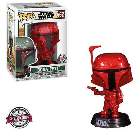 mandalorian red chrome funko