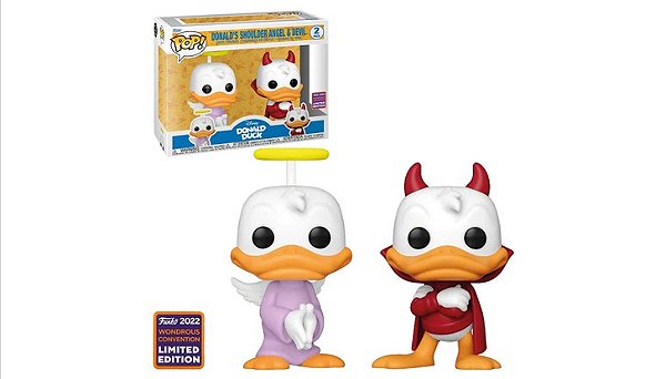 Funko Pop! - DISNEY DONALD DUCK - DONALDS SHOULDER ANGEL & DEVIL 2