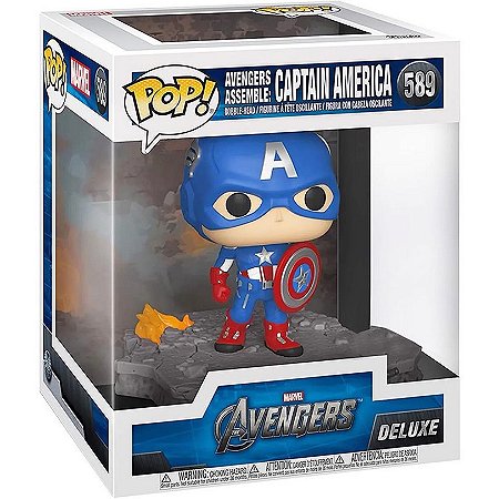 Funko Pop! Marvel – Avengers Assemble: Captain America 589 (Avengers Deluxe)