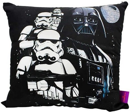 Almofada Fibra Veludo -  Darth Vader Death - Star Wars