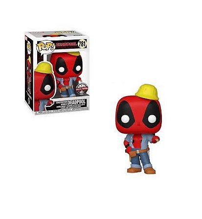 Funko Pop Marvel Deadpool Deadpool Construction Worker 781 Exclusivo