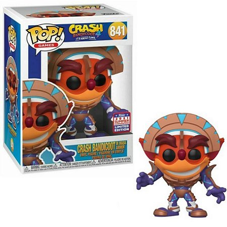 Funko Pop Crash Bandicoot in Mask Armor 841 Exclusivo