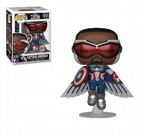Funko Pop Marvel The Falcon Winter Soldier Captain America 817 Exclusivo