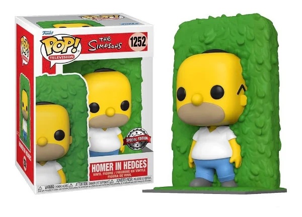 Funko Pop The Simpsons Homer in Hedges 1252 Exclusivo