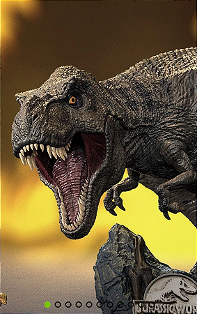 Estátua T-Rex - Jurassic World - Icons - Iron Studios