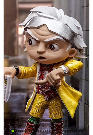 Estátua Doctor Brown - Back to the Future - MiniCo - Iron Studios