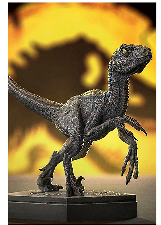 Estátua Velociraptor Blue - Jurassic World - Icons - Iron Studios